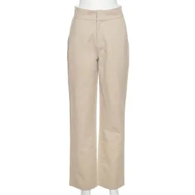 Women Zip Up Low Pants