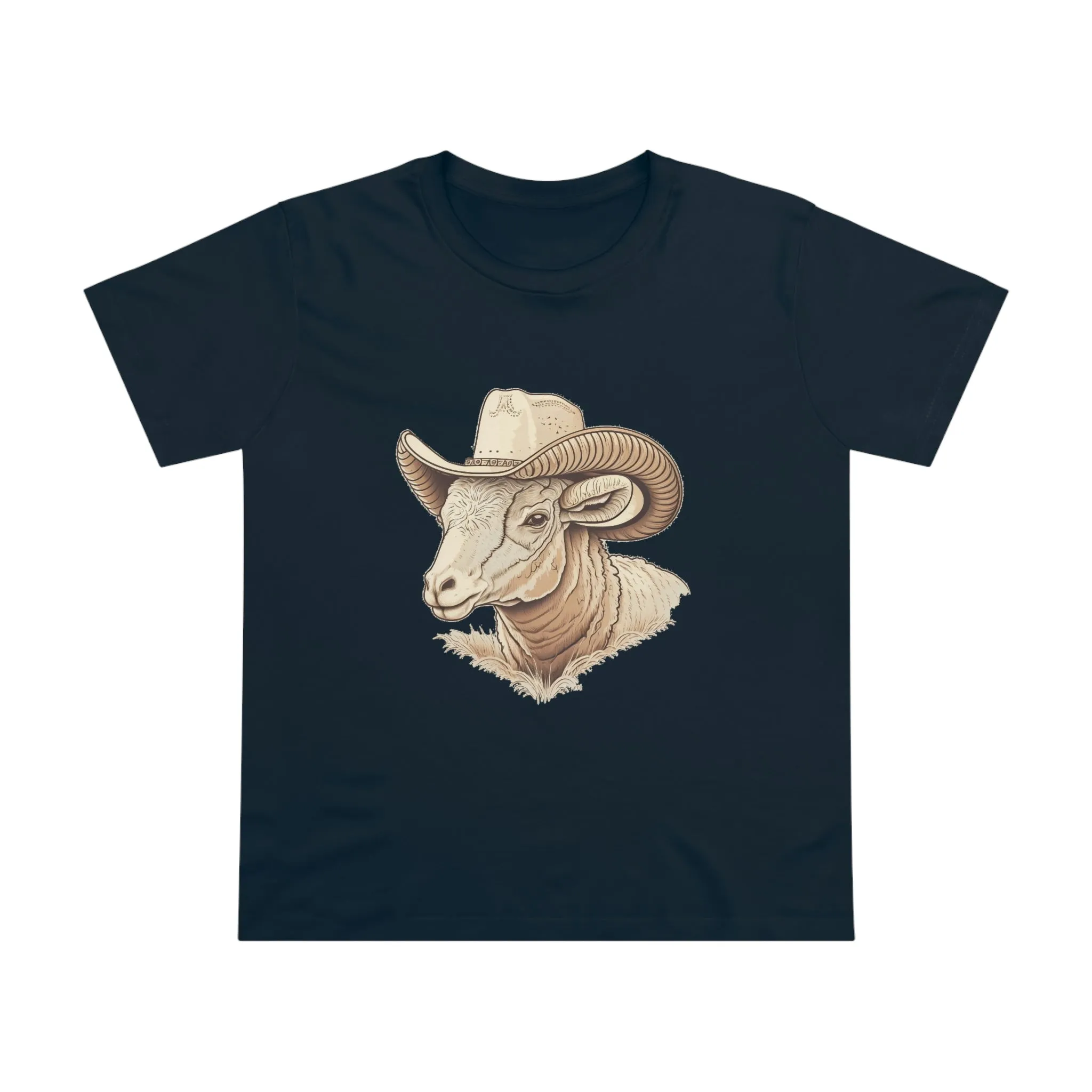 Women’s ram cowboy crew neck t-shirt