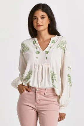 Ximena Embroidery Detail Blouse