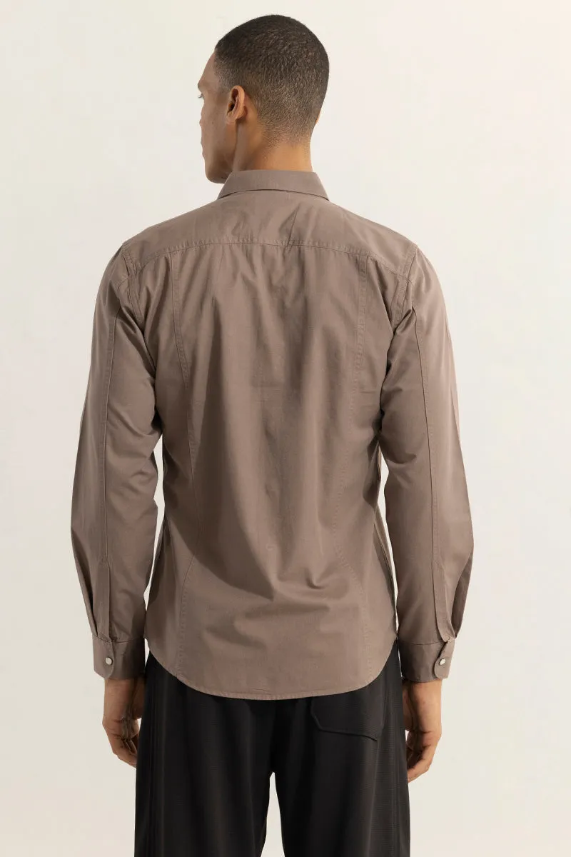 Yolk Style Brown Shirt