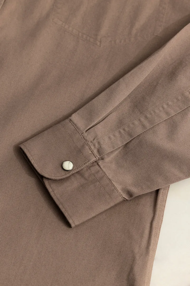 Yolk Style Brown Shirt